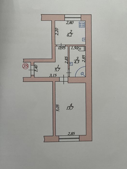 Продам квартиру вулиця Л.Татаренка