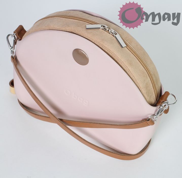organizer OBAG MOON LIGHT biszkopt eko zamsz 2 kieszenie wkład OMAY