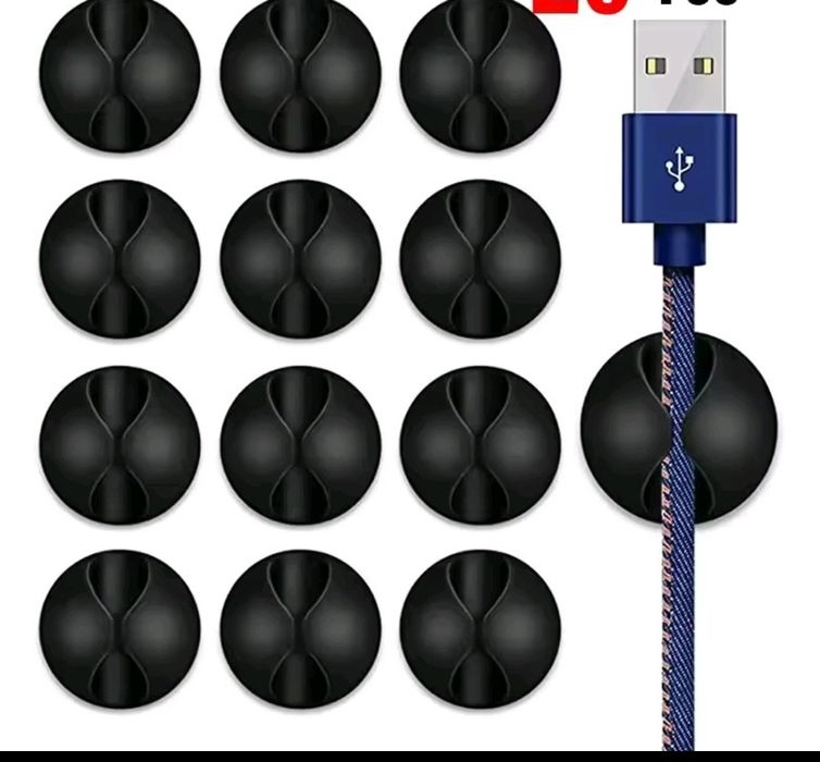 15. Clips Para cabos  Autoadesiva