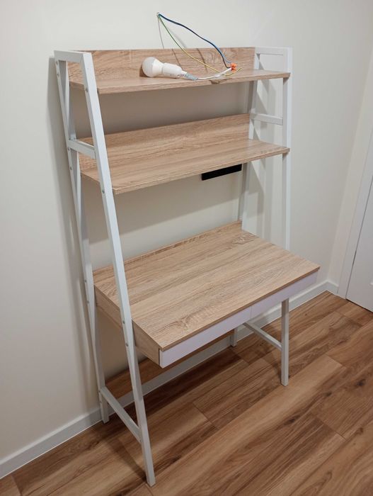 biurko z półkami i szufladami, 80x150cm, toaletka, regał