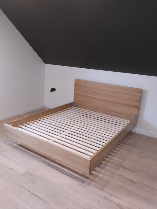 łoże dębowe lewitujące 160x200