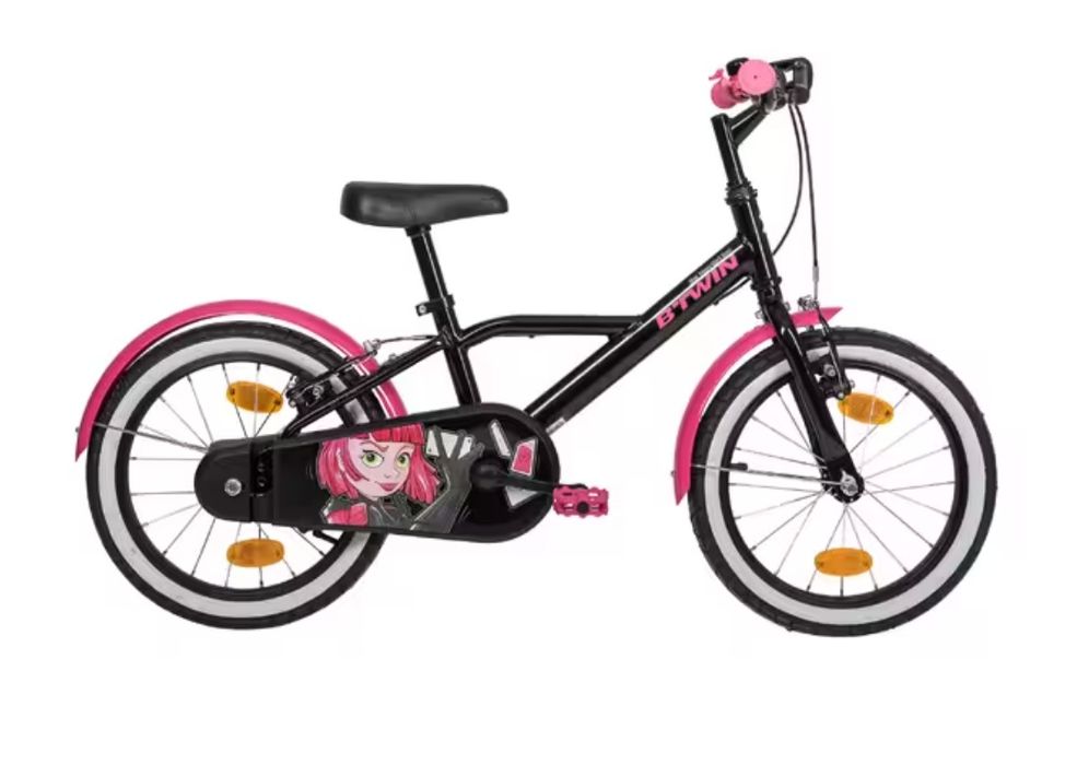 2 Bicicletas de 16 polegadas 4,5-6 anos 500 Doctor Girl B'TWIN