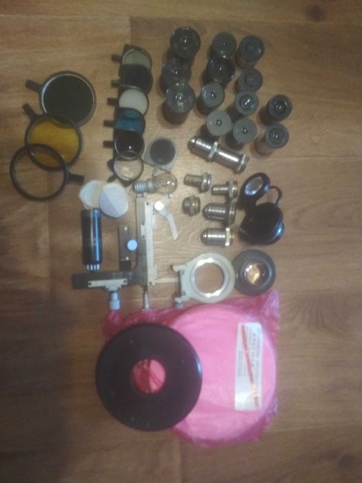 продам окуляр и объектив для микроскопа.микроскоп