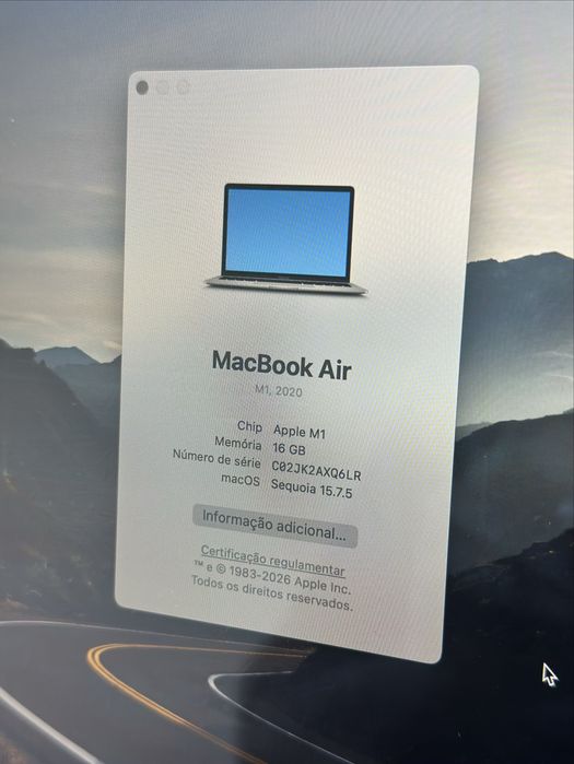 Macbook Air M1 (2020) - 16Gb