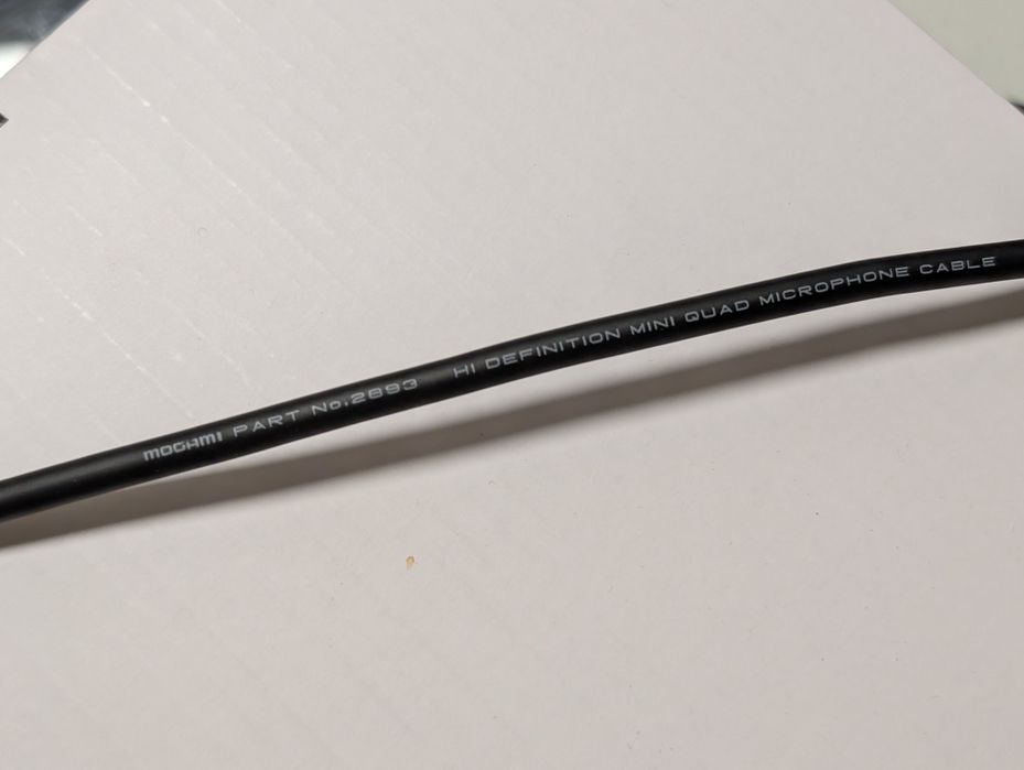 Audiofilski kabel zbalansowany 4.4mm - 4.4mm MOGAMI 2893 0.5m