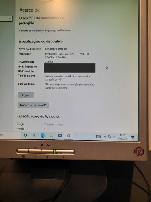 HP computer with Intel Pentium and Windows 10 64-bit64586356766209124