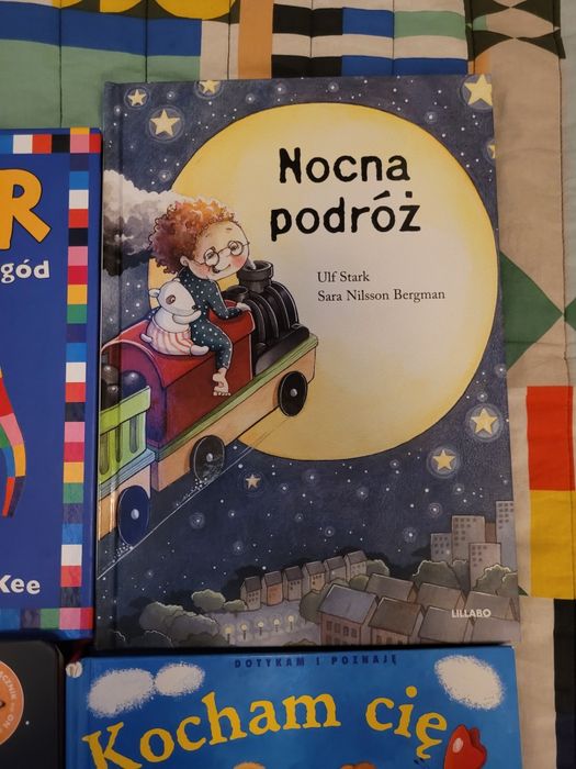 Książeczki x6 ELMER bajki Nocą Podróż i inne