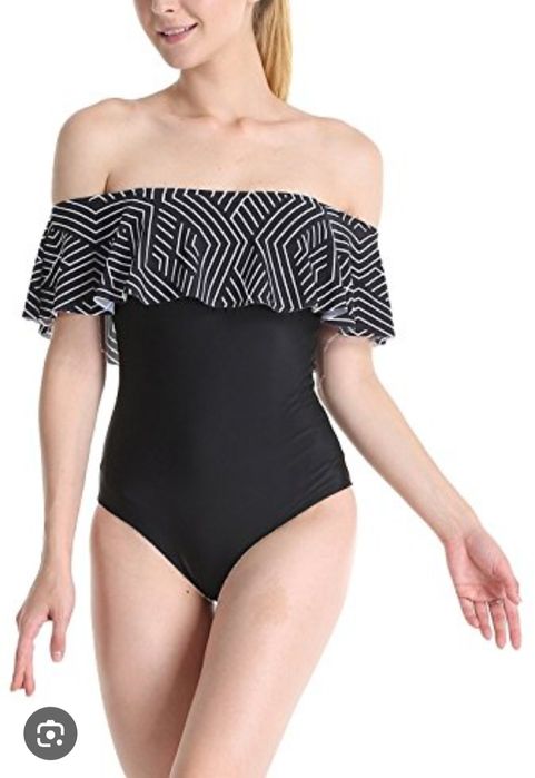 Kostium kąpielowy M/L jednoczęściowy hiszpanka odkryte ramiona