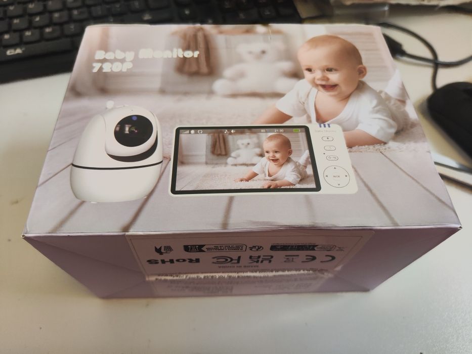 Niania elektroniczna obrotowa 5 cali usb c nowa