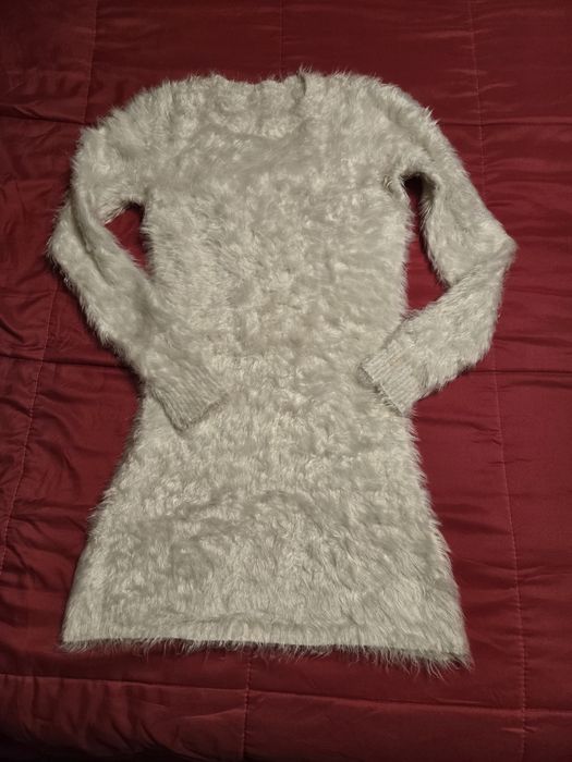 Camisola pelúcia cor cru