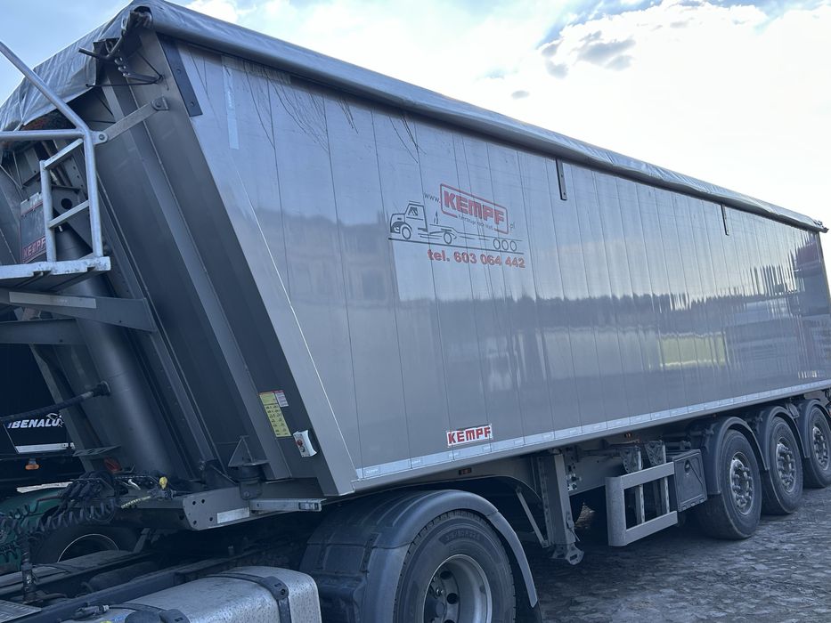 Kempf naczepa wywrotka 49,5m3, 2020r.,waga 6000kg.Super stan polecam