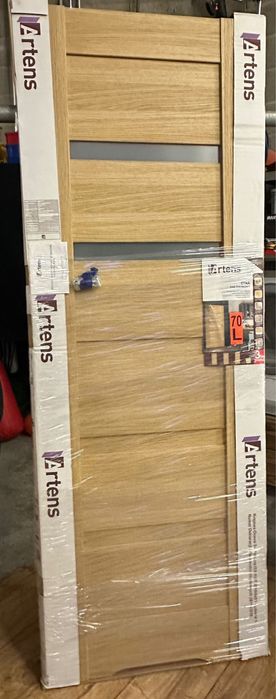 Drzwi wewnętrzne pokojowe Etna Dąb piaskowy 70 Lewe  Artens