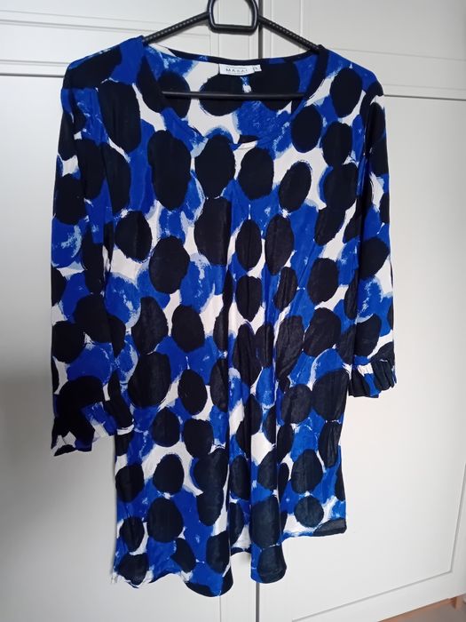Efektowna bluzka z wiskozy firmy Masai Made in India, rozmiar L