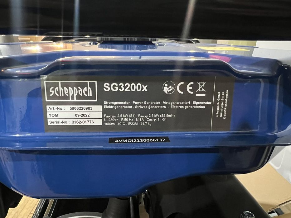 Генератор scheppach SG3200x 3 kw з Німеччини