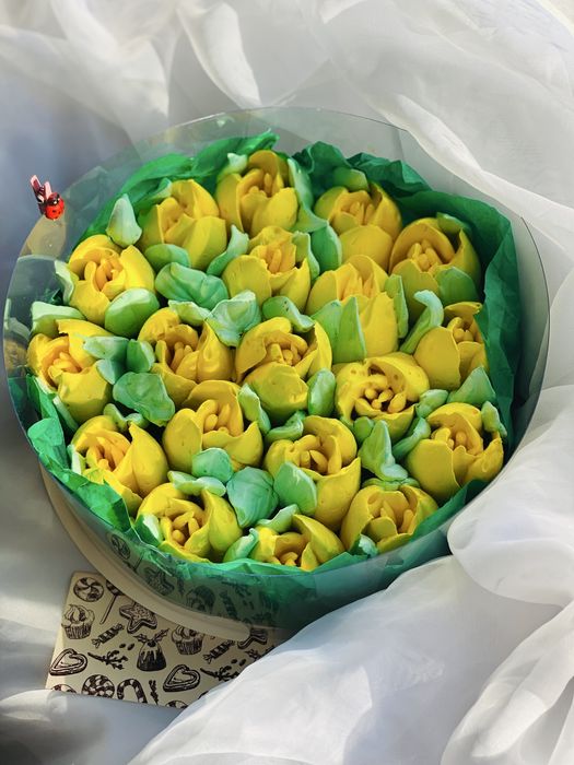 Зефірні квіти,солодкий букет на 8 березня,оригінальний подарунок,8 мар