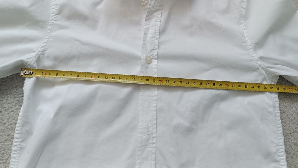 Koszula biała długi rękaw h&M 134