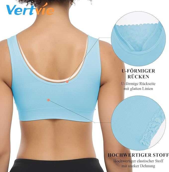 Nowy zestaw 3 sztuk damski biustonosz sportowy / top / Vertvie !S!-50%