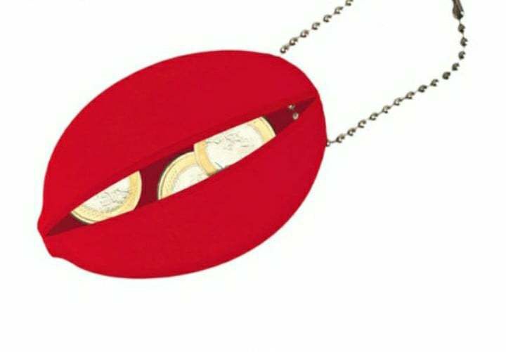 Porta moedas vermelho
