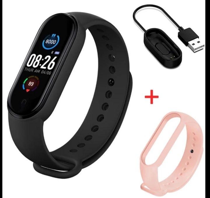 Smartwatch M6 z polskim menu + dodatkowa opaska