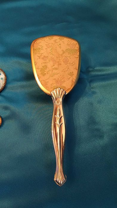 conjunto de escova antiga  e espelho