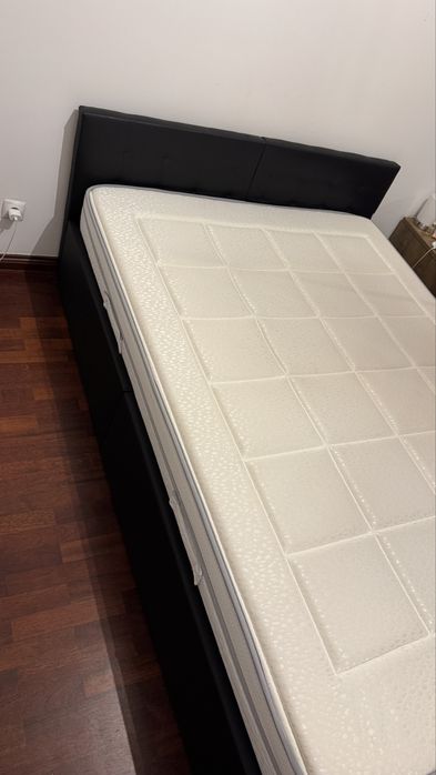 Cama + Estrado + Colchão Viscoelástico DORMALIT Royal Visco – 140x200 cm