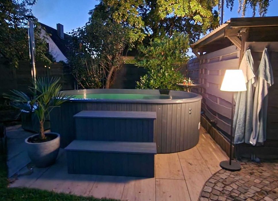 Basen balia jacuzzi od ręki nowe producent hydromasaż piec zestaw