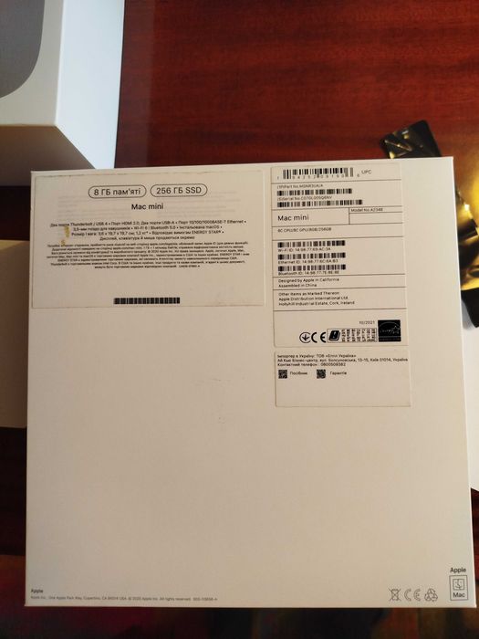 Apple Mac Mini M1 8/256 идеал, полный комплект, оф. версия для Украины