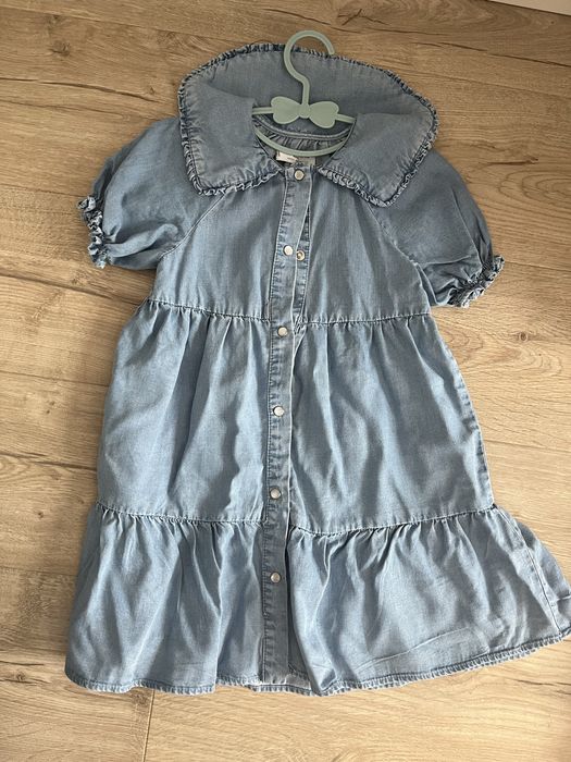 Sukienka Zara 4-5 lat jeansowa guziki