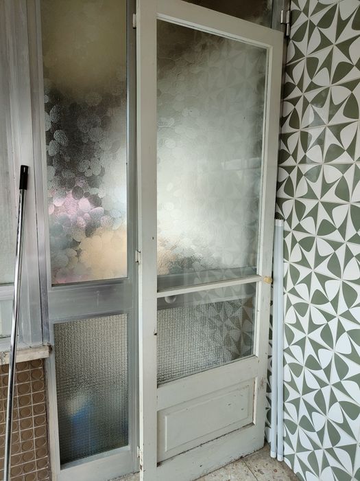 Porta de vidro antigo