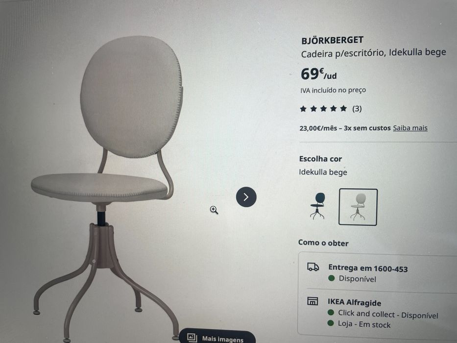 Cadeira de escritório IKEA