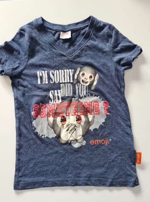 Zestaw koszulek t-shirt emotka piłka 116