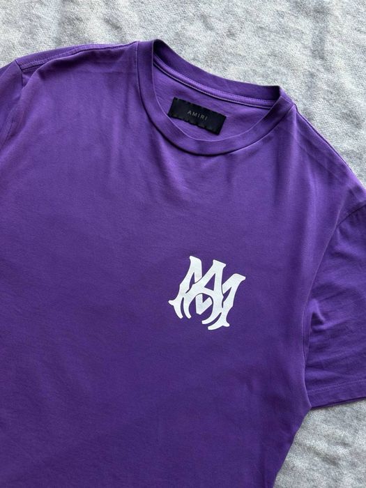 amiri purple ma logo t shirt футболка