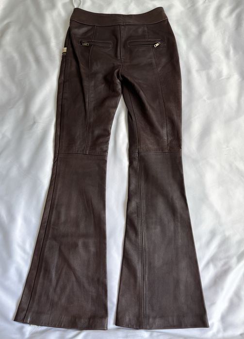Шкіряні штани кльош Y2K