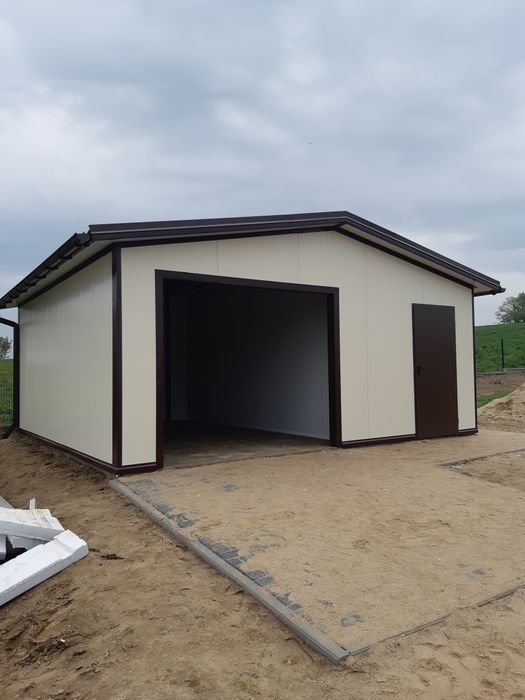 Garaż z płyty warstwowej48m2 Ocieplony/ CAŁA POLSKA