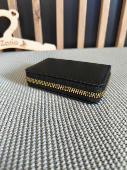Etui portfel portfelik mały na karty dokumenty nowy Okazja czarny