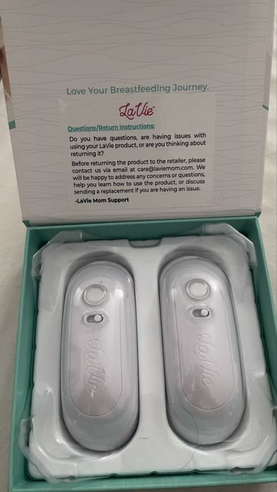 Massageador de Lactação LaVie 2 em 1 – Calor e Vibração (Nunca usado)
