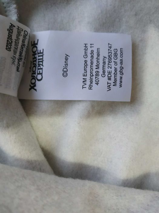 Утепленное новое платье 122 Disney тепла сукня 128 Mothercare