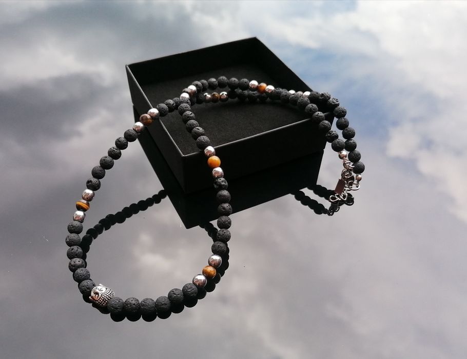 Colar  Masculino Buda - Pedras Naturais