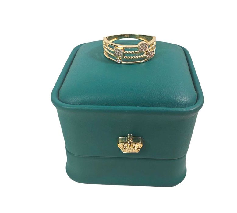 Piękny złoty pierścionek 2,78G 585