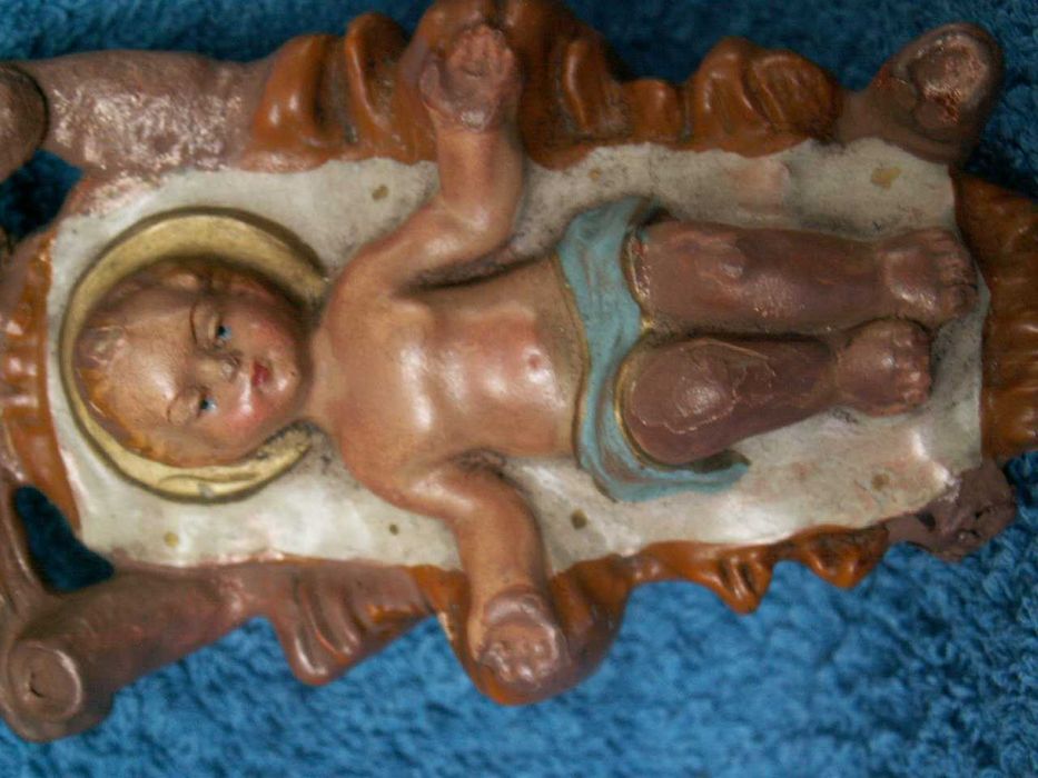 Dzieciątko -Jezusek do Szopki Bożonarodzeniowej - Figurka z Pap mache