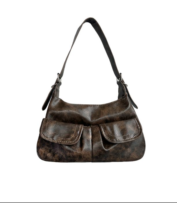 Вінтажна шкіряна сумка Y2K