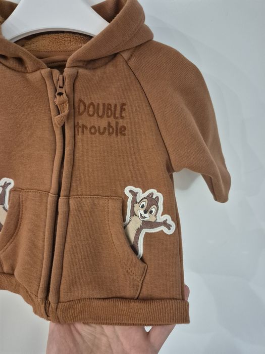 Bluza z kapturem brązowa COOL CLUB r. 62
