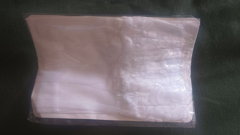 Pończochy nowe białe do pasa