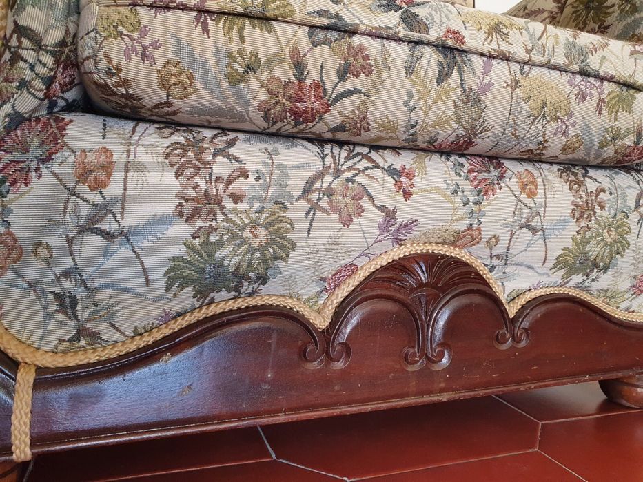 Vendo conjunto de 3 sofas estilo inglês - Para desocupar