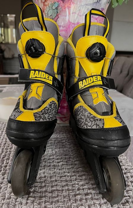Rolki K2 Raider BOA dla najmłodszych S 29-34 Gray Yellow | Super stan | ProjektJunior.pl