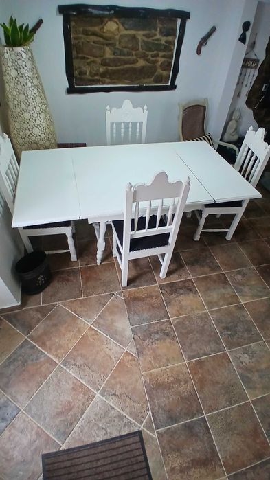 Mesa jantar madeira maciça ,extensível veja descrição