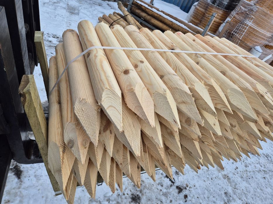 Kołki Słupki Paliki melioracyjne faszynowe wałki toczone palisada