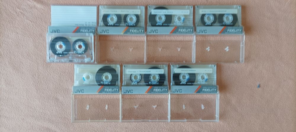 JVC FIDELITY NORMAL kasety magnetofonowe 8 sztuk