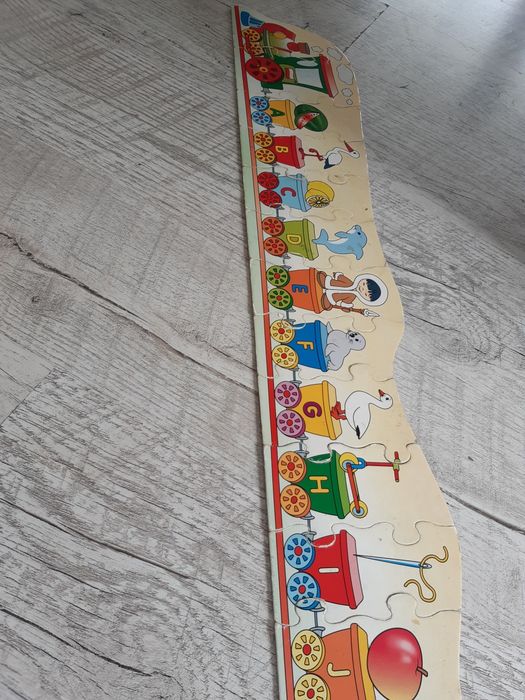 Nauka czytania puzzle