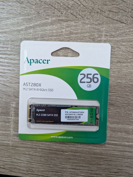 Ssd M2 Apacer 256 GB Новий запакований.